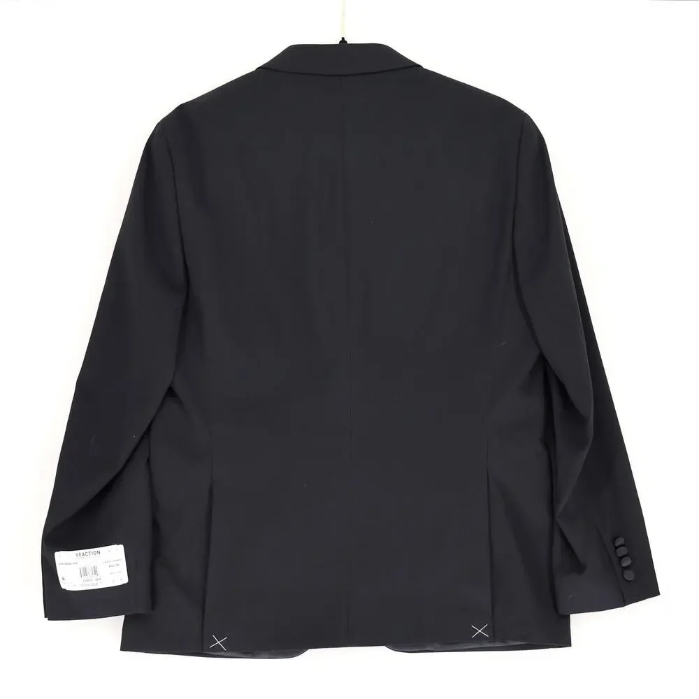 Kenneth Cole Reaction Blazer Men's Black Techni-Cole Classic Slim-Fit Size 38R